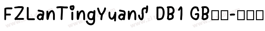 FZLanTingYuanS DB1 GB字体字体转换